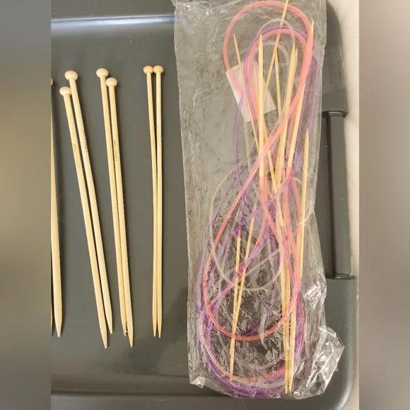 🛍️BUNDLE ONLY ITEM🛍️ Wood Knitting Needles Lot - Picture 5 of 5